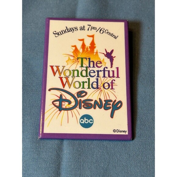 Vintage Disney ABC Network Promotional Button - Picture 1 of 3